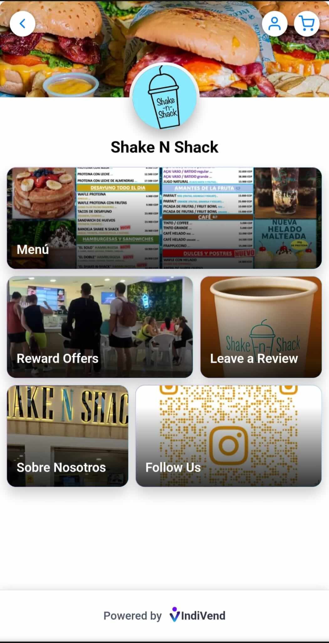 Shake n Shack - Real store created with IndiVend